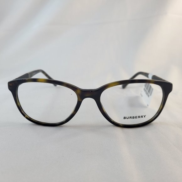 Burberry BE2172 3002 Rx-able Women's Eyeglasses Dark Havana Made in Italy NWT